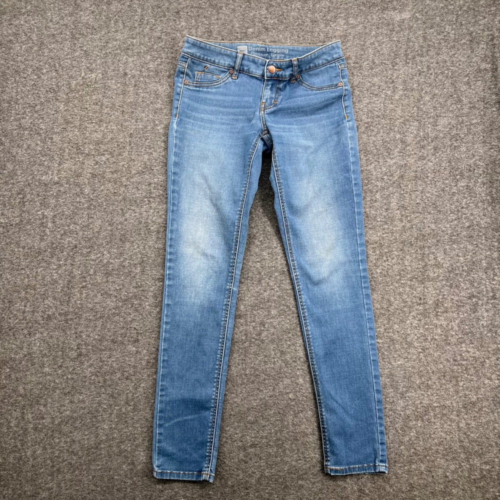 Mossimo Denim Legging Premium Denim Medium Wash Skinny Jeans Womens 4 Stretch